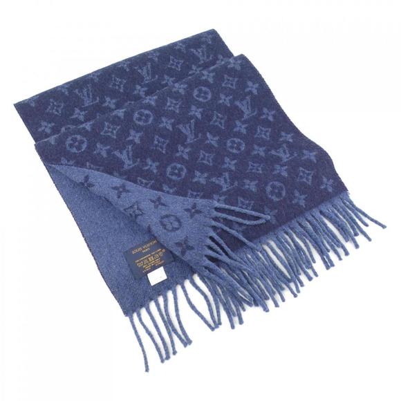 LOUIS VUITTON Navy Scarf - Picture 1 of 4
